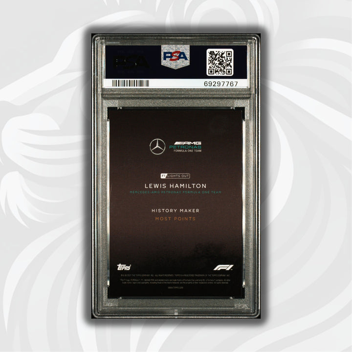 PSA 9 - 07/10 - Lewis Hamilton - History Maker - Black Parallel
