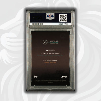 PSA 9 - 07/10 - Lewis Hamilton - History Maker - Black Parallel
