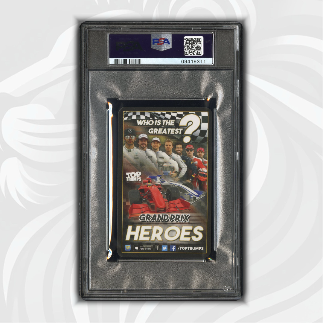 PSA 9 - Max Verstappen - 0 Wins - Top Trumps - 2016 Grand Prix Heroes - reprint