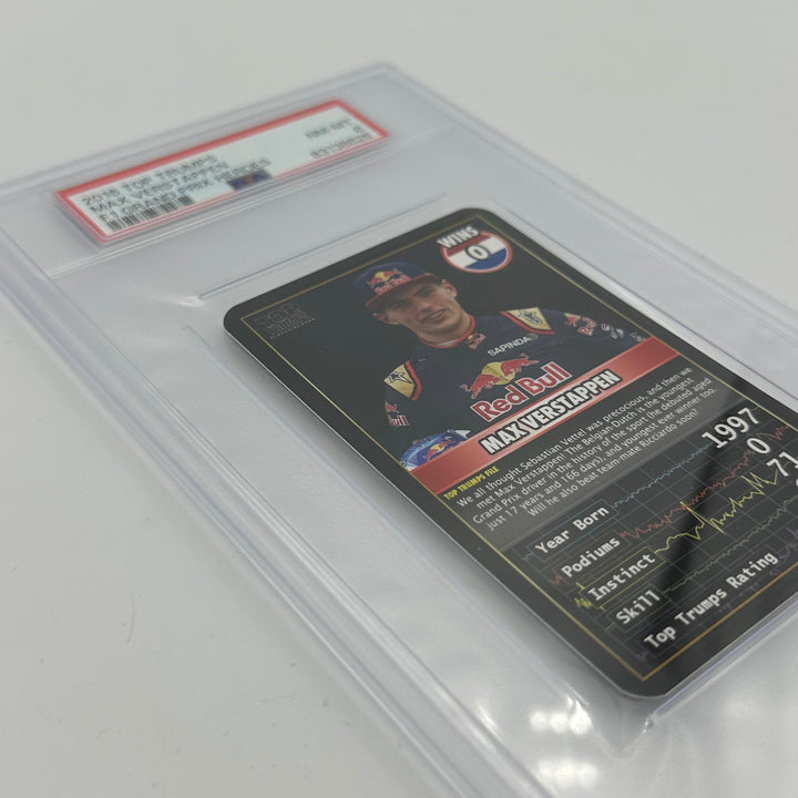 PSA 8 - MAX VERSTAPPEN -  0 WINS - TOP TRUMPS - 2016 GRAND PRIX HEROES
