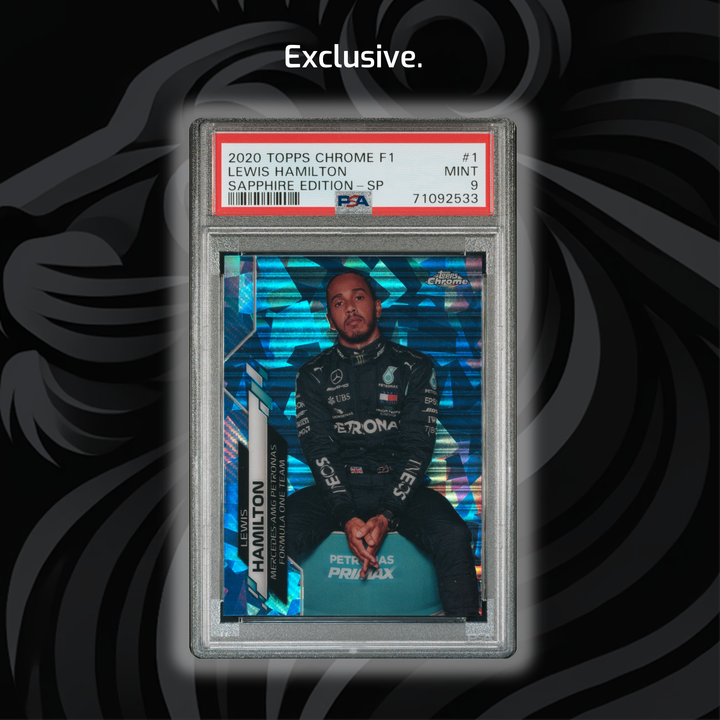 PSA 9 刘易斯·汉密尔顿 #1 - 蓝宝石版 - SP - 2020 Topps Chrome F1