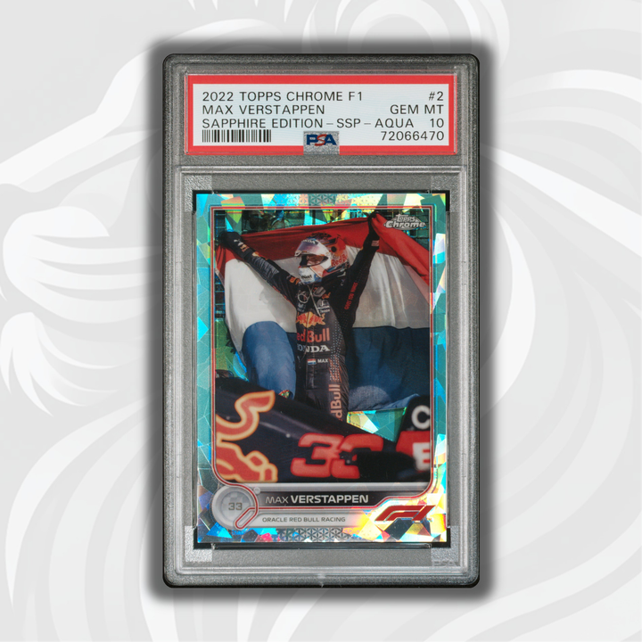 PSA 10 - 19/99 MAX VERSTAPPEN #2 - SAPPHIRE EDITION - SSP - AQUA