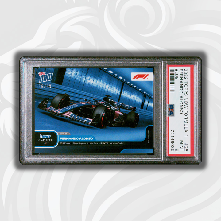 PSA 9 - 55/99 - Fernando Alonso - F1 record most laps Monte Carlo #25