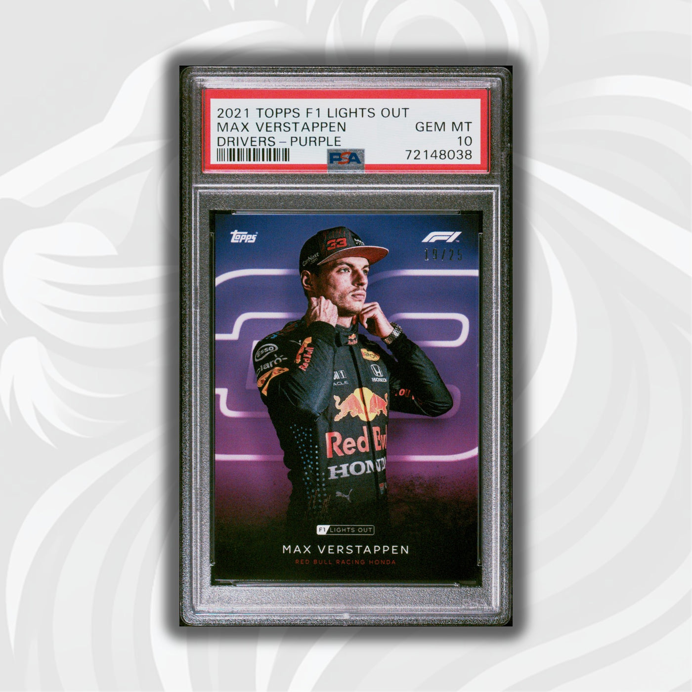 PSA 10 - 19/25 Max Verstappen - Drivers- Purple Parallel