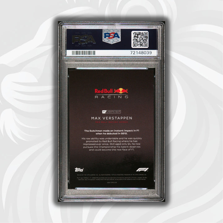 PSA 10 - 07/25 Max Verstappen - Drivers- Purple Parallel