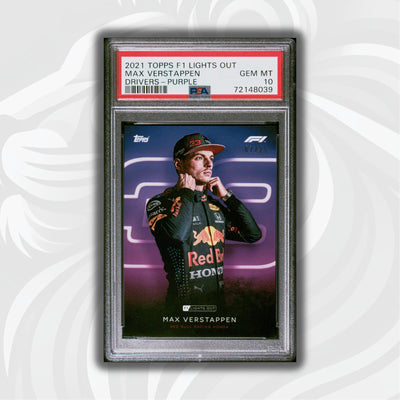 PSA 10 - 07/25 Max Verstappen - Drivers- Purple Parallel