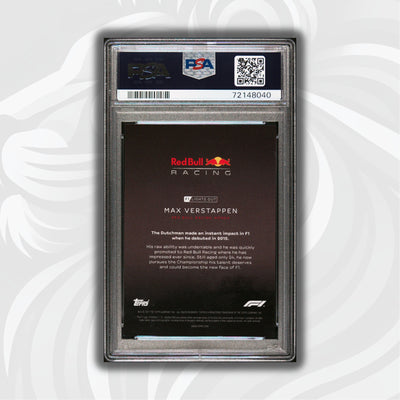 PSA 10 - 19/50 Max Verstappen - Drivers -  Aqua Parallel