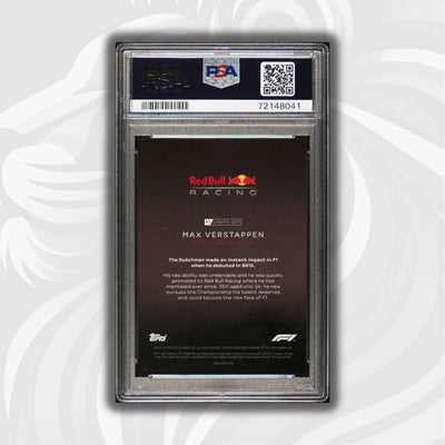 PSA 10 - 28/50 Max Verstappen - Drivers -  Aqua Parallel