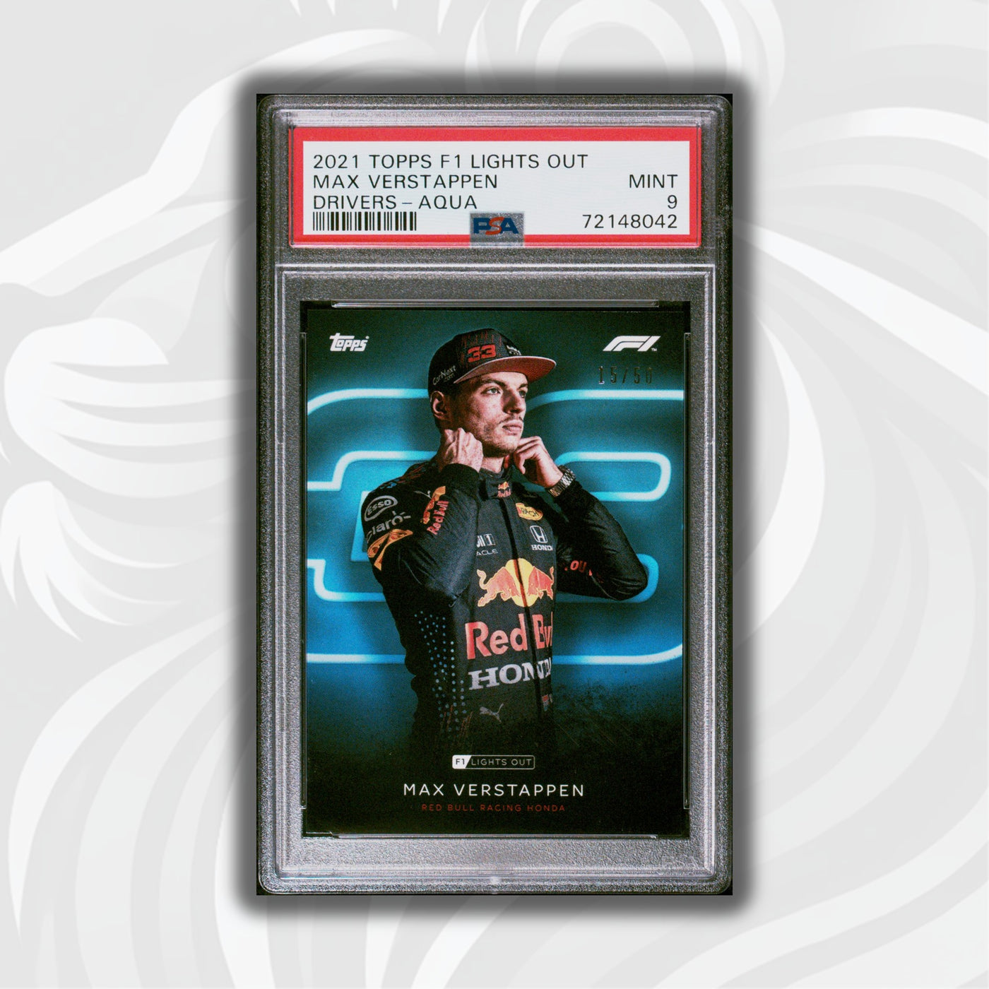 PSA 9 - 15/50 Max Verstappen - Drivers -  Aqua Parallel