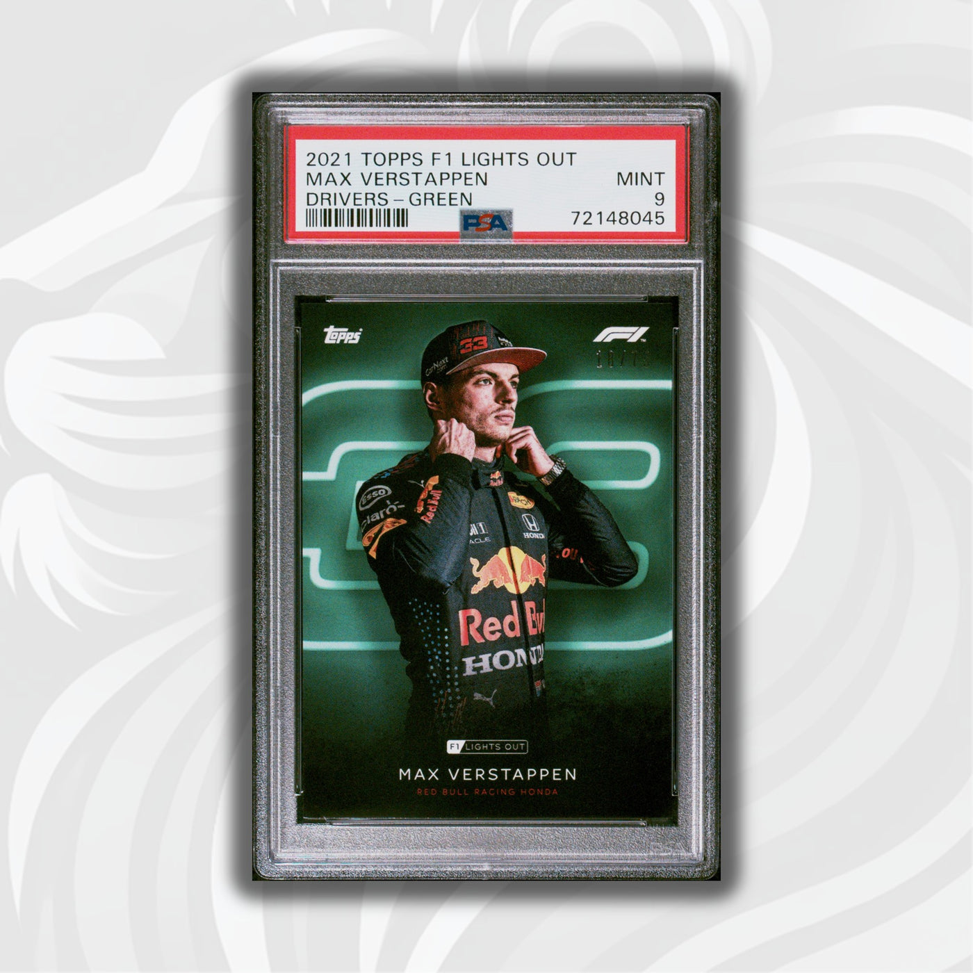 PSA 9 - 18/75 Max Verstappen - Drivers -  Green Parallel