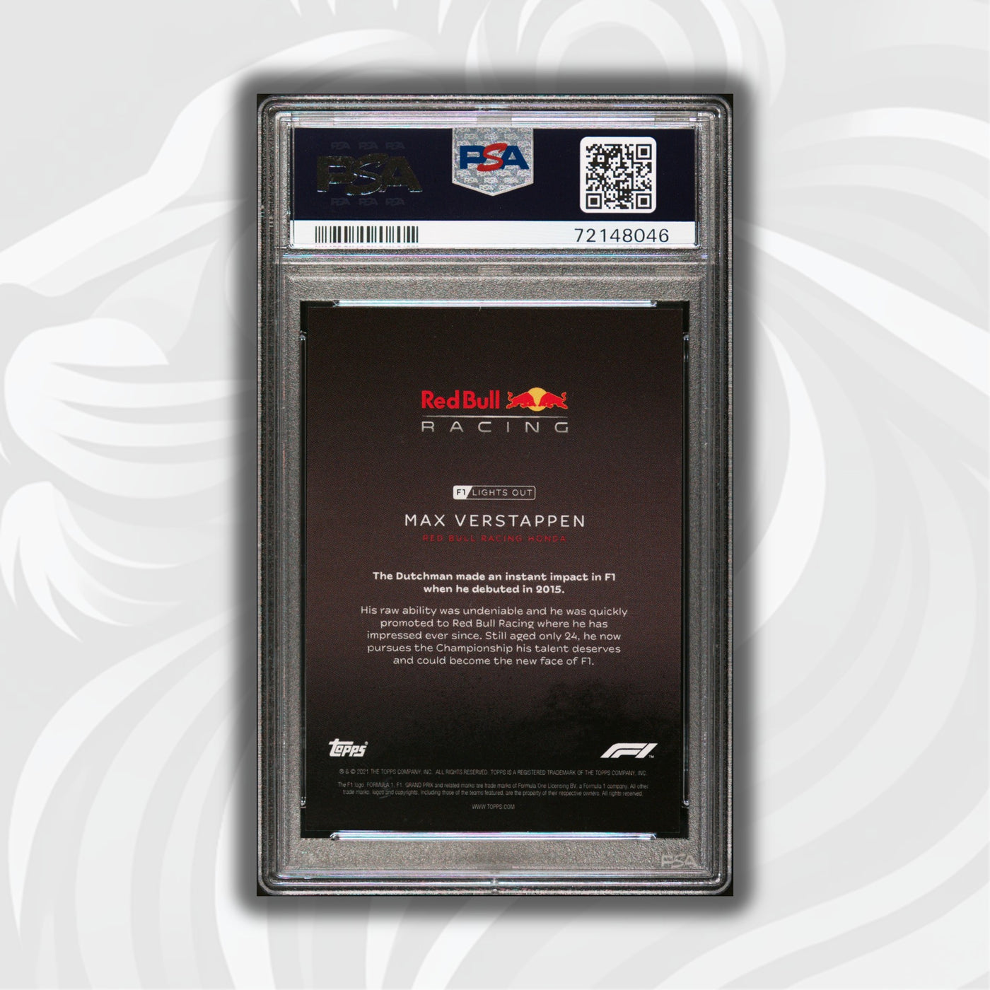 PSA 10 - 68/75 Max Verstappen - Drivers -  Green Parallel