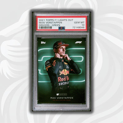 PSA 10 - 68/75 Max Verstappen - Drivers -  Green Parallel