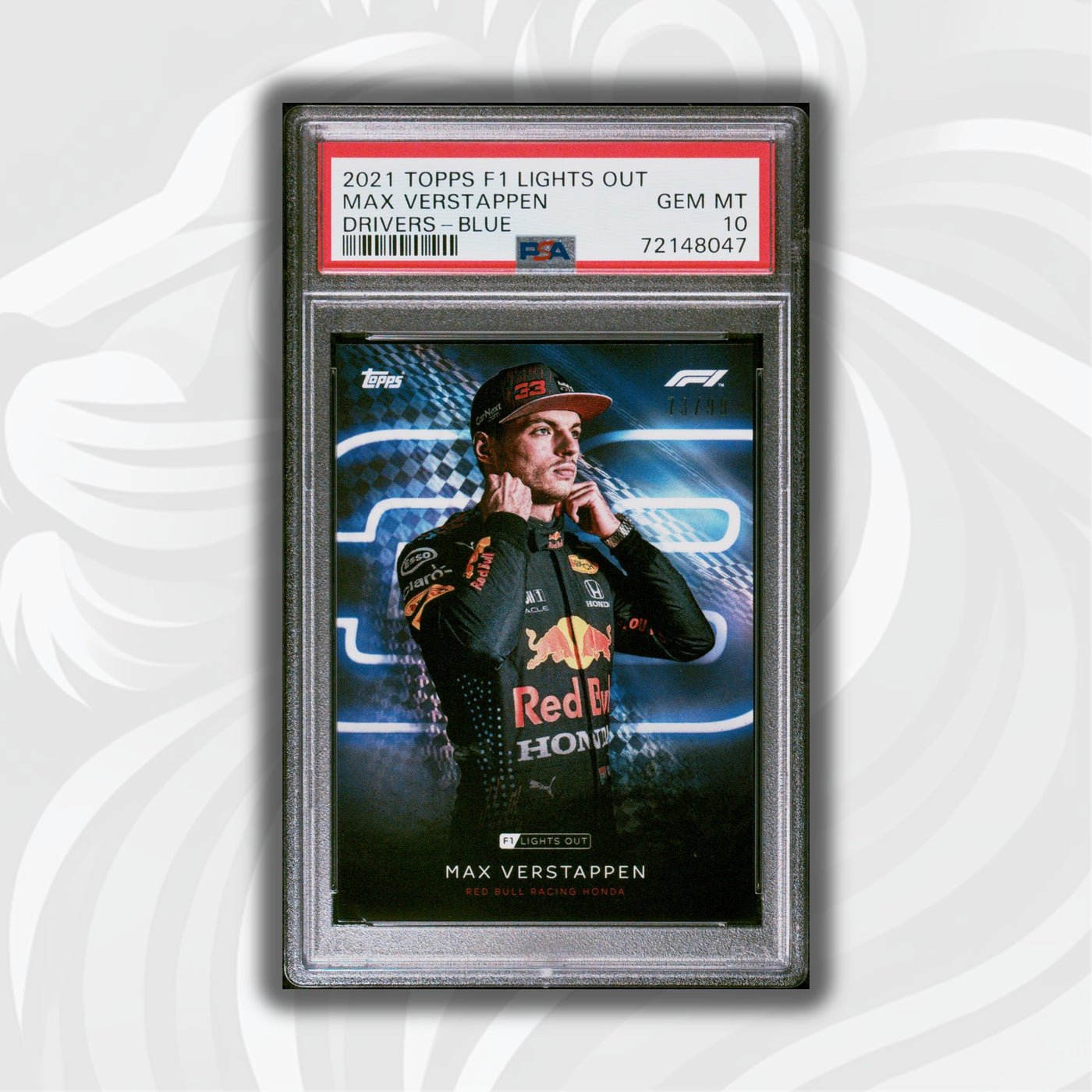 PSA 10 - 73/99 Max Verstappen - Drivers -  Blue Parallel