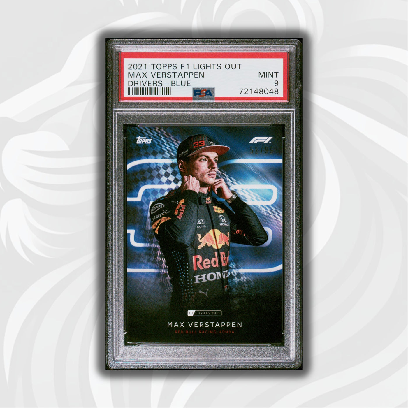 PSA 9 - 52/99 Max Verstappen - Drivers -  Blue Parallel