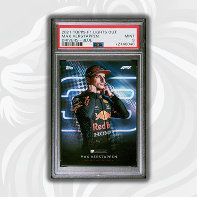 PSA 9 - 52/99 Max Verstappen - Drivers -  Blue Parallel