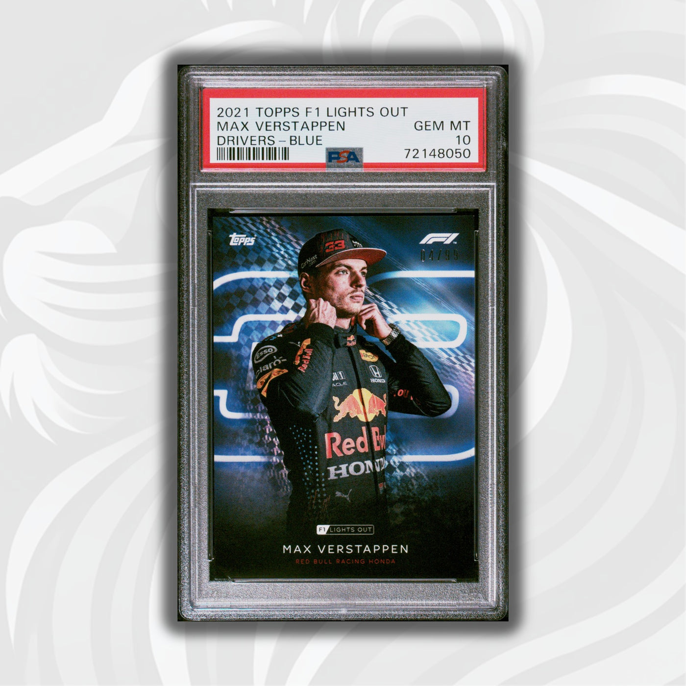 PSA 10 - 04/99 Max Verstappen - Drivers -  Blue Parallel