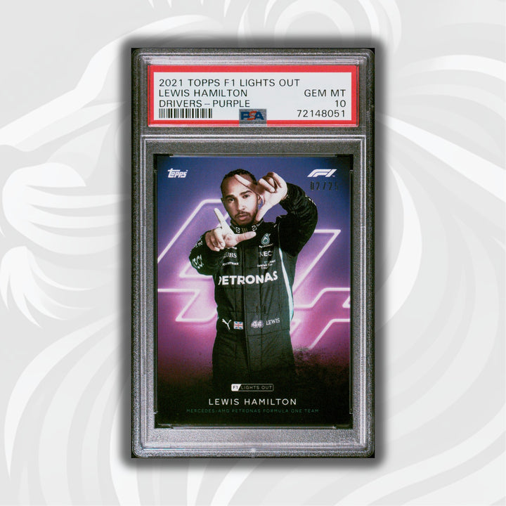 PSA 10 - 02/25 Lewis Hamilton - Drivers - Purple Parallel