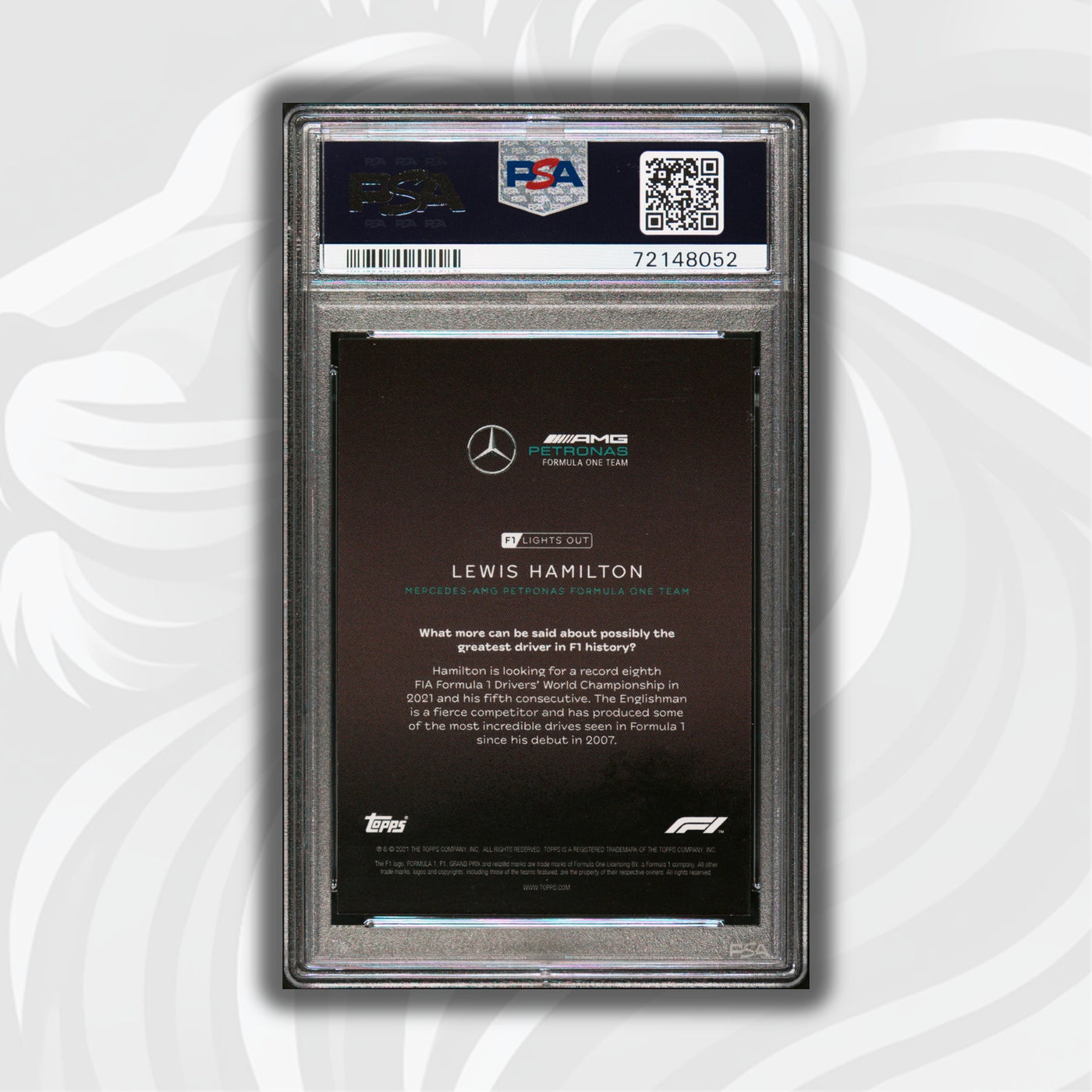 PSA 9 - 63/99 Lewis Hamilton - Drivers - Blue Parallel