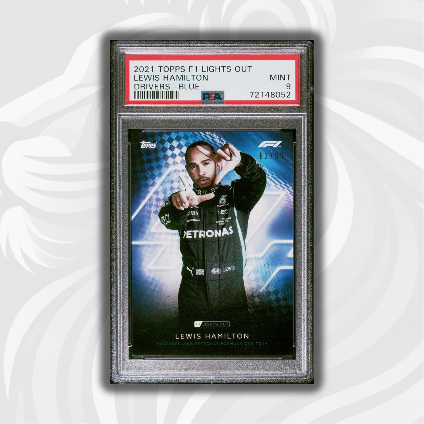 PSA 9 - 63/99 Lewis Hamilton - Drivers - Blue Parallel