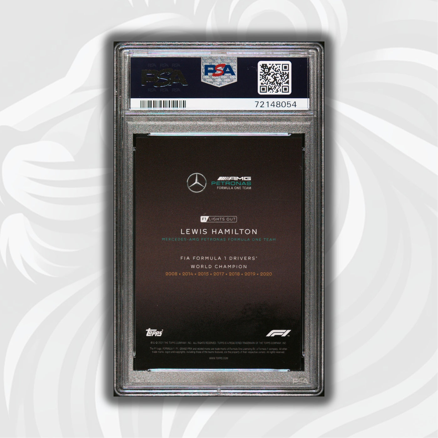 PSA 9 - 06/50 Lewis Hamilton - Drivers World Champion