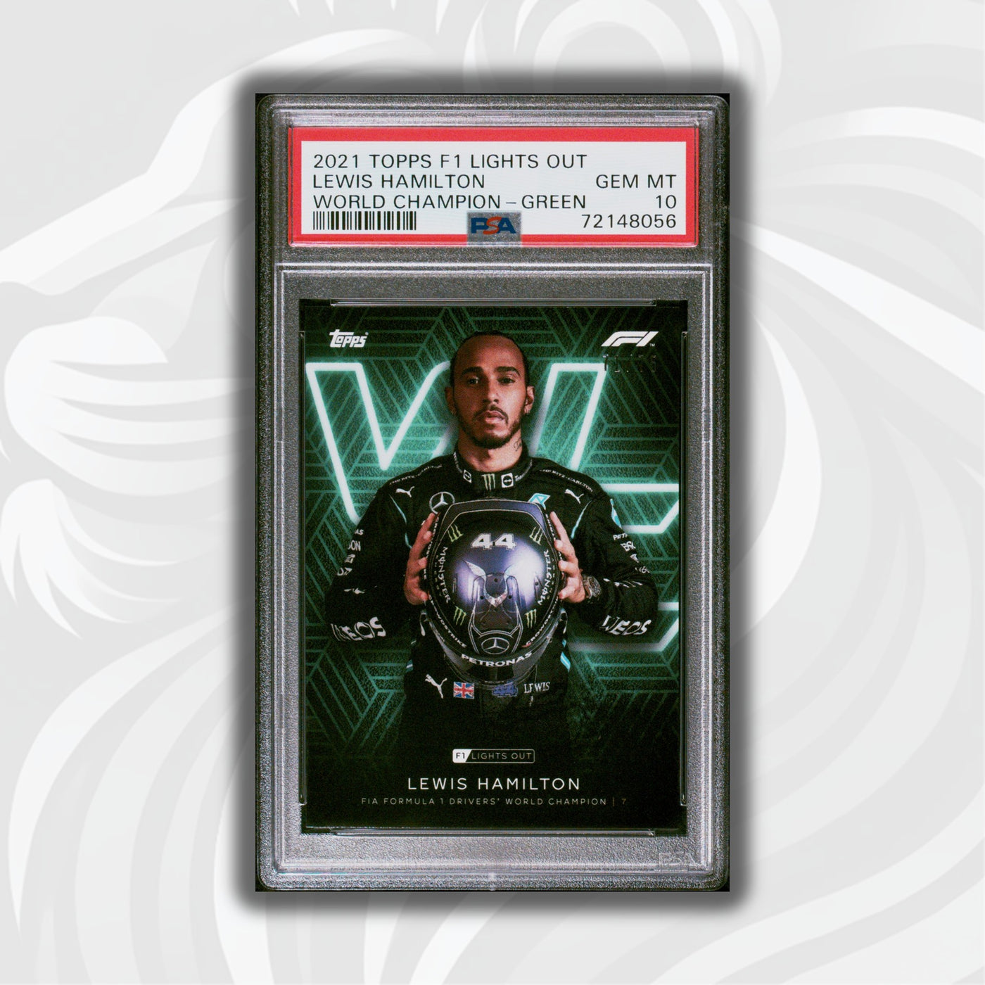 PSA 10 - 71/75 Lewis Hamilton - Drivers World Champion
