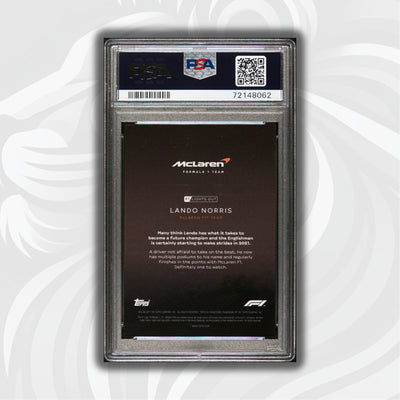PSA 10 - 13/50 Lando Norris - Drivers - Aqua Parallel