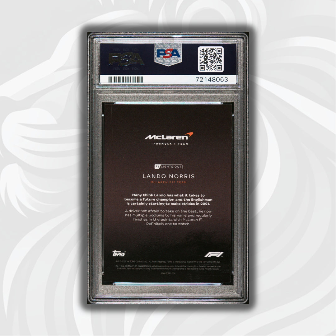 PSA 9 - 56/75 Lando Norris - Drivers - Green Parallel