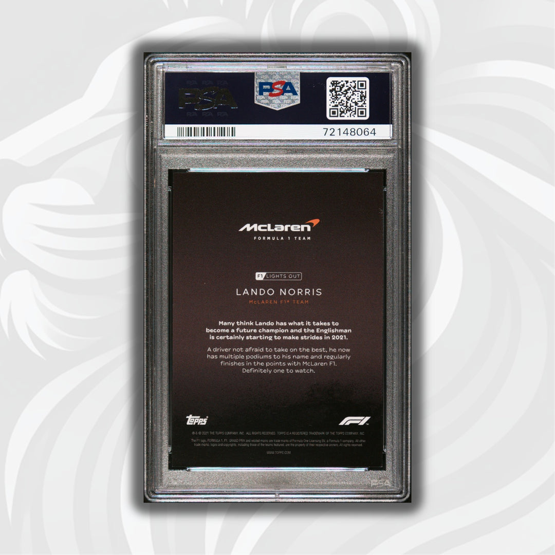 PSA 8 - 78/99 Lando Norris - Drivers -  Blue Parallel
