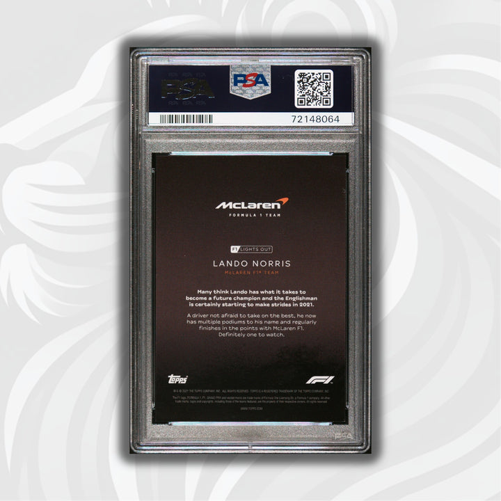PSA 8 - 78/99 Lando Norris - Drivers -  Blue Parallel
