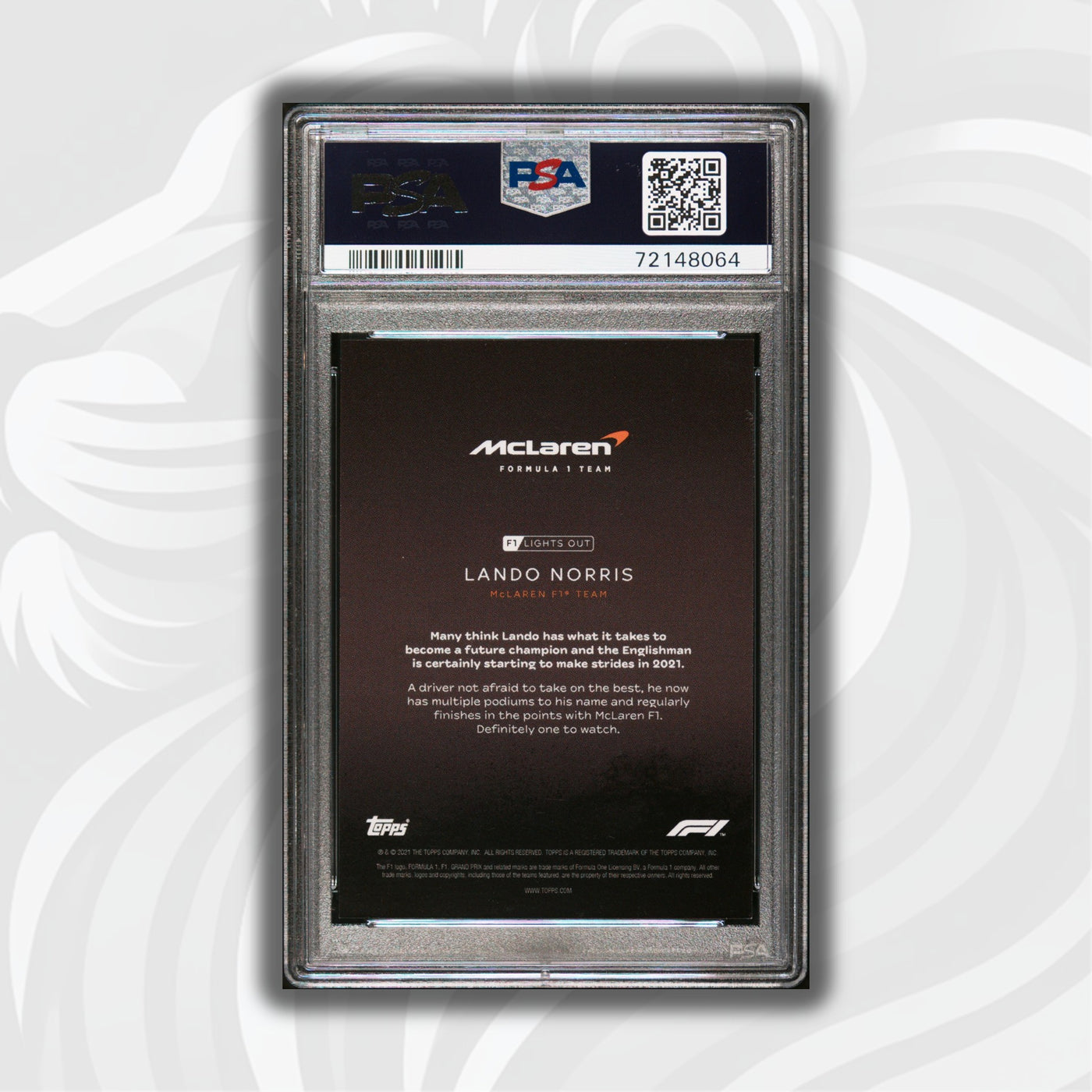 PSA 8 - 78/99 Lando Norris - Drivers -  Blue Parallel