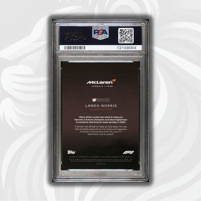 PSA 8 - 78/99 Lando Norris - Drivers -  Blue Parallel