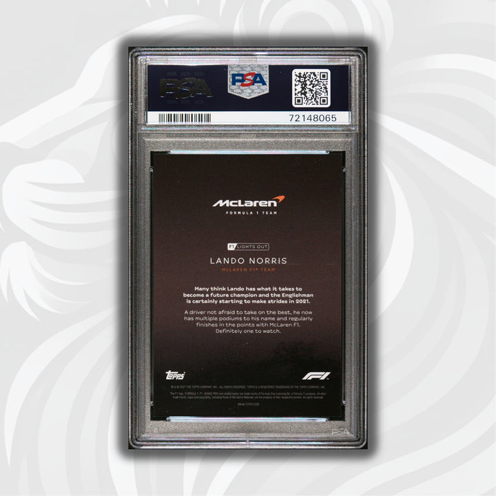 PSA 10 - 65/99 Lando Norris - Drivers -  Blue Parallel