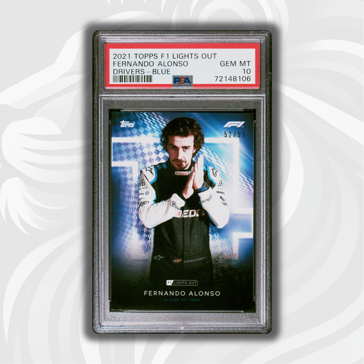 PSA 10 - 52/99 Fernando Alonso - Drivers -  Blue Parallel
