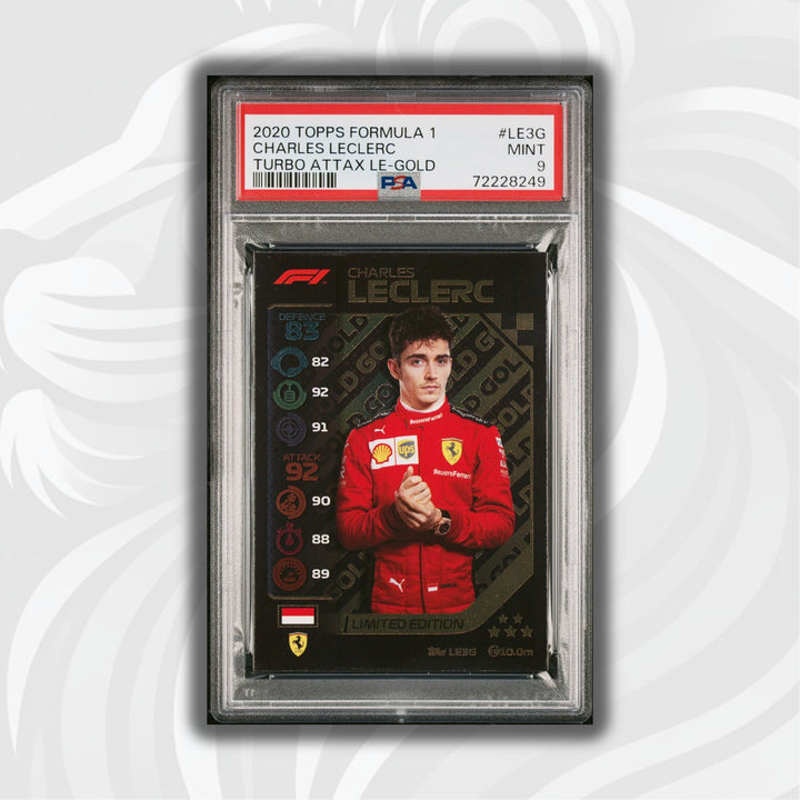 PSA 9 -   CHARLES LECLERC  #LE3G - LIMITED EDITION - GOLD
