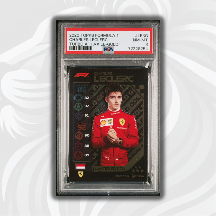 PSA 8 -   CHARLES LECLERC  #LE3G - LIMITED EDITION - GOLD