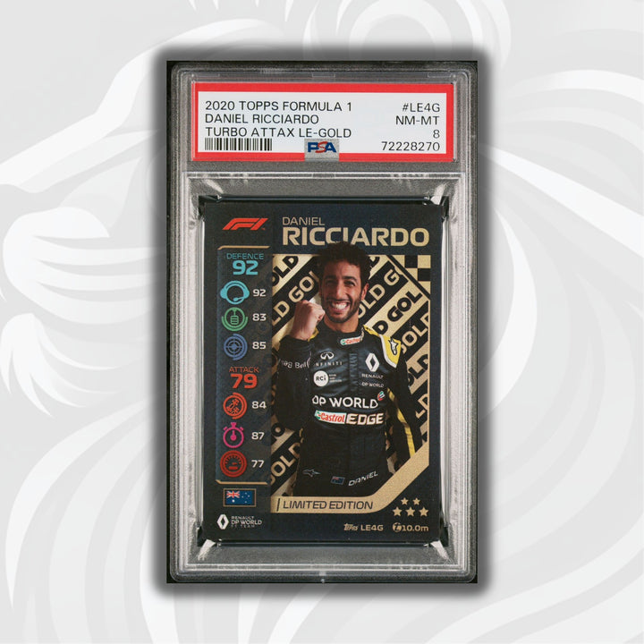 PSA 8 -   DANIEL RICCIARDO  #LE4G - LIMITED EDITION - GOLD
