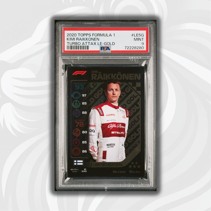 PSA 9 -   KIMI RAIKKONEN  #LE5G - LIMITED EDITION - GOLD