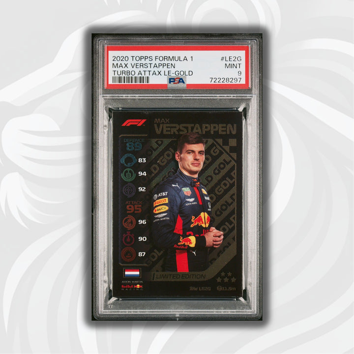 PSA 9 -   MAX VERSTAPPEN  #LE2G - LIMITED EDITION - GOLD
