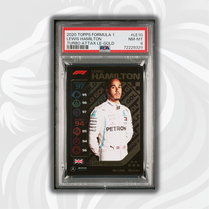 PSA 8 -   LEWIS HAMILTON  #LE1G - LIMITED EDITION - GOLD