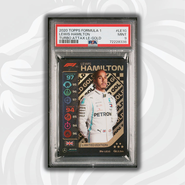 PSA 9 -   LEWIS HAMILTON  #LE1G - LIMITED EDITION - GOLD