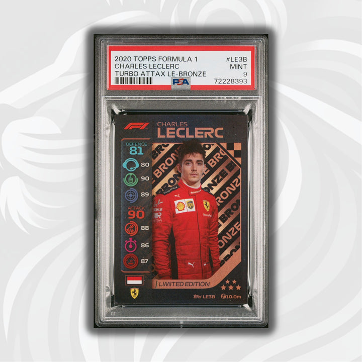 PSA 9 -   CHARLES LECLERC  #LE3B - LIMITED EDITION - BRONZE