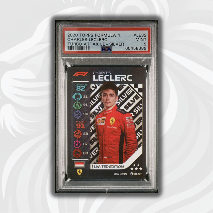 PSA 9 -   CHARLES LECLERC  #LE3S - LIMITED EDITION - SILVER