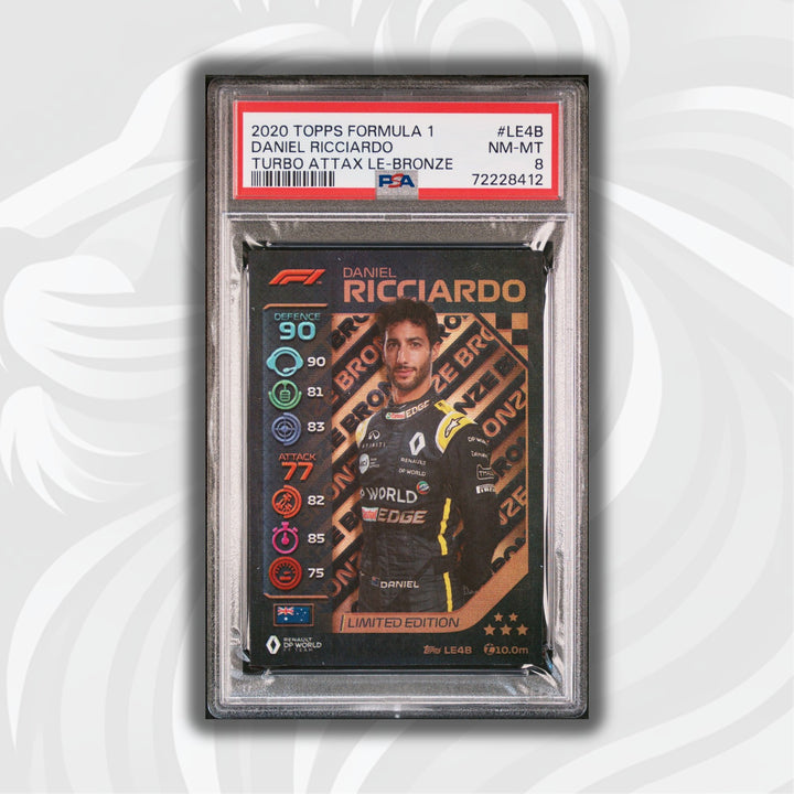 PSA 8 -   DANIEL RICCIARDO  #LE4B - LIMITED EDITION - BRONZE