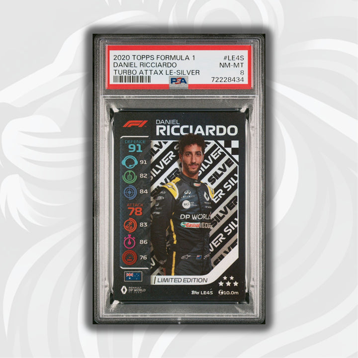 PSA 8 -   DANIEL RICCIARDO  #LE4S - LIMITED EDITION - SILVER