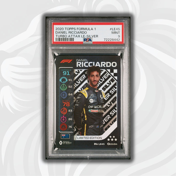 PSA 9 -   DANIEL RICCIARDO  #LE4S - LIMITED EDITION - SILVER