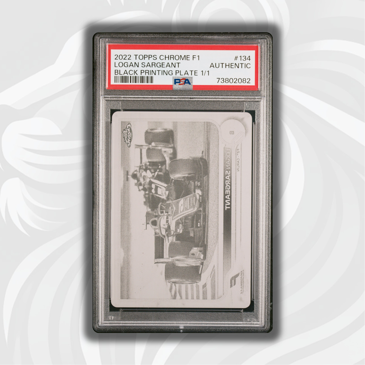 PSA Authentic - 1/1 LOGAN SARGEANT #134 - BLACK PRINTING PLATE
