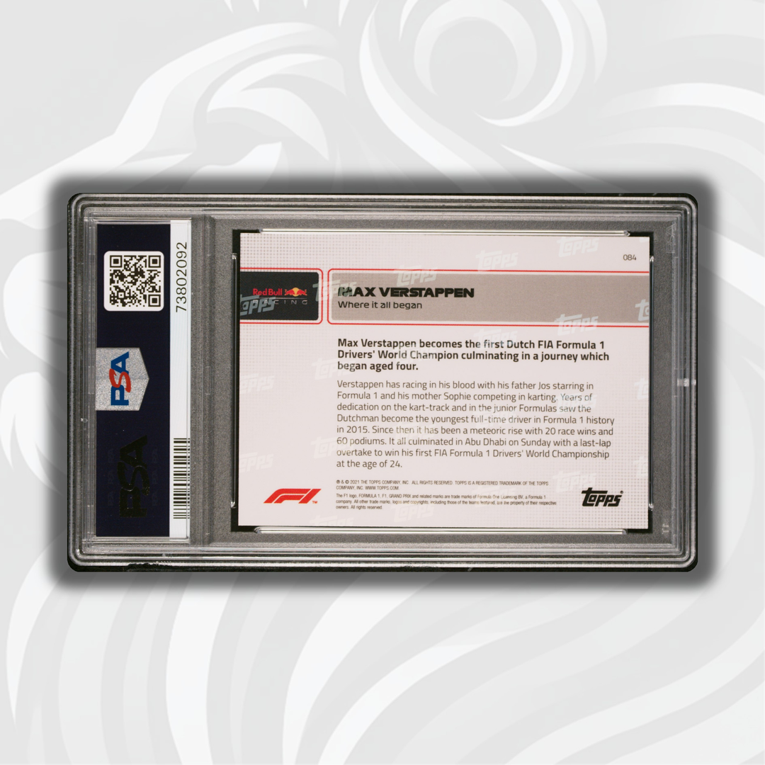 PSA 10 - /99 马克斯·维斯塔潘 #84 深蓝色 - 梦想开始的地方