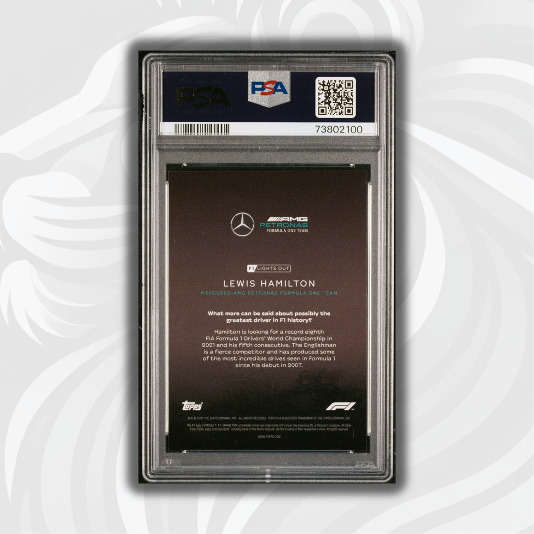 PSA 9 - 06/50    LEWIS HAMILTON DRIVERS-AQUA