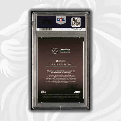 PSA 9 - 06/50    LEWIS HAMILTON DRIVERS-AQUA