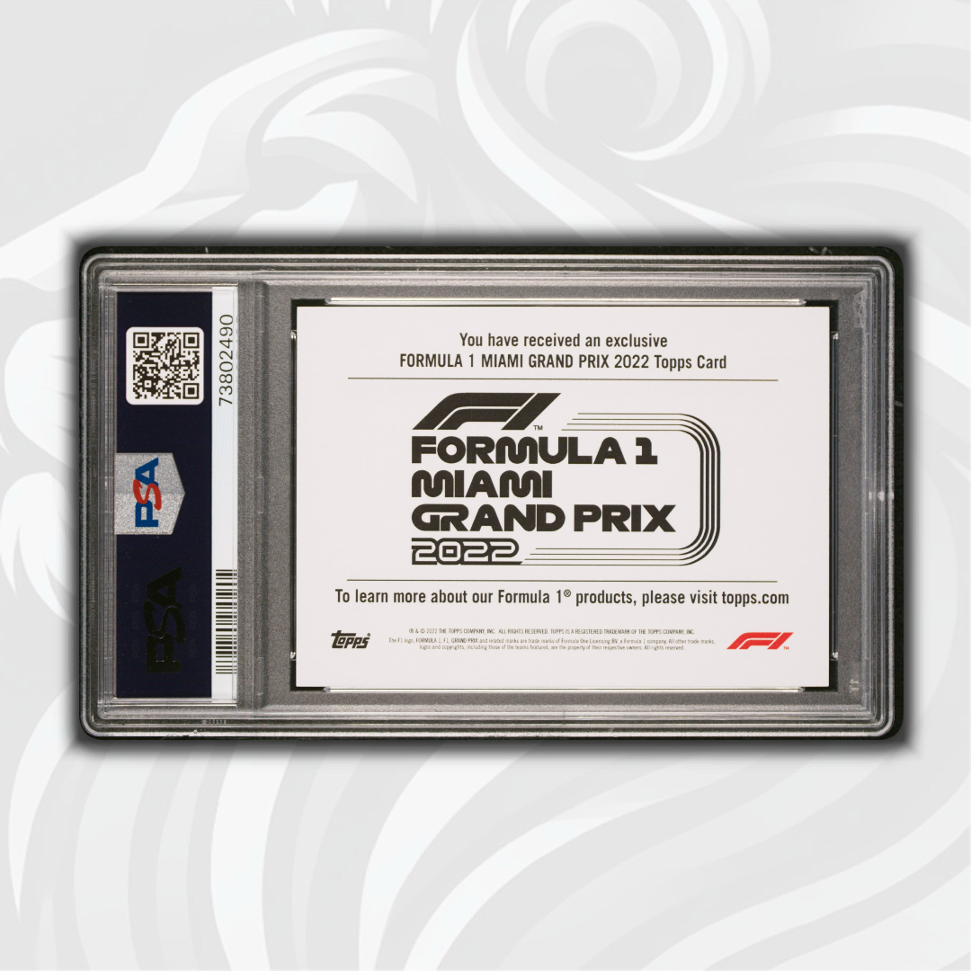 PSA 9 - Scuderia Ferrari - 2022 Topps Formula 1 Miami Grand Prix - Back